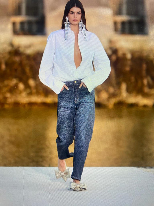 Dangle Bangle 8 Inches  Diamond & Pearl Earrings